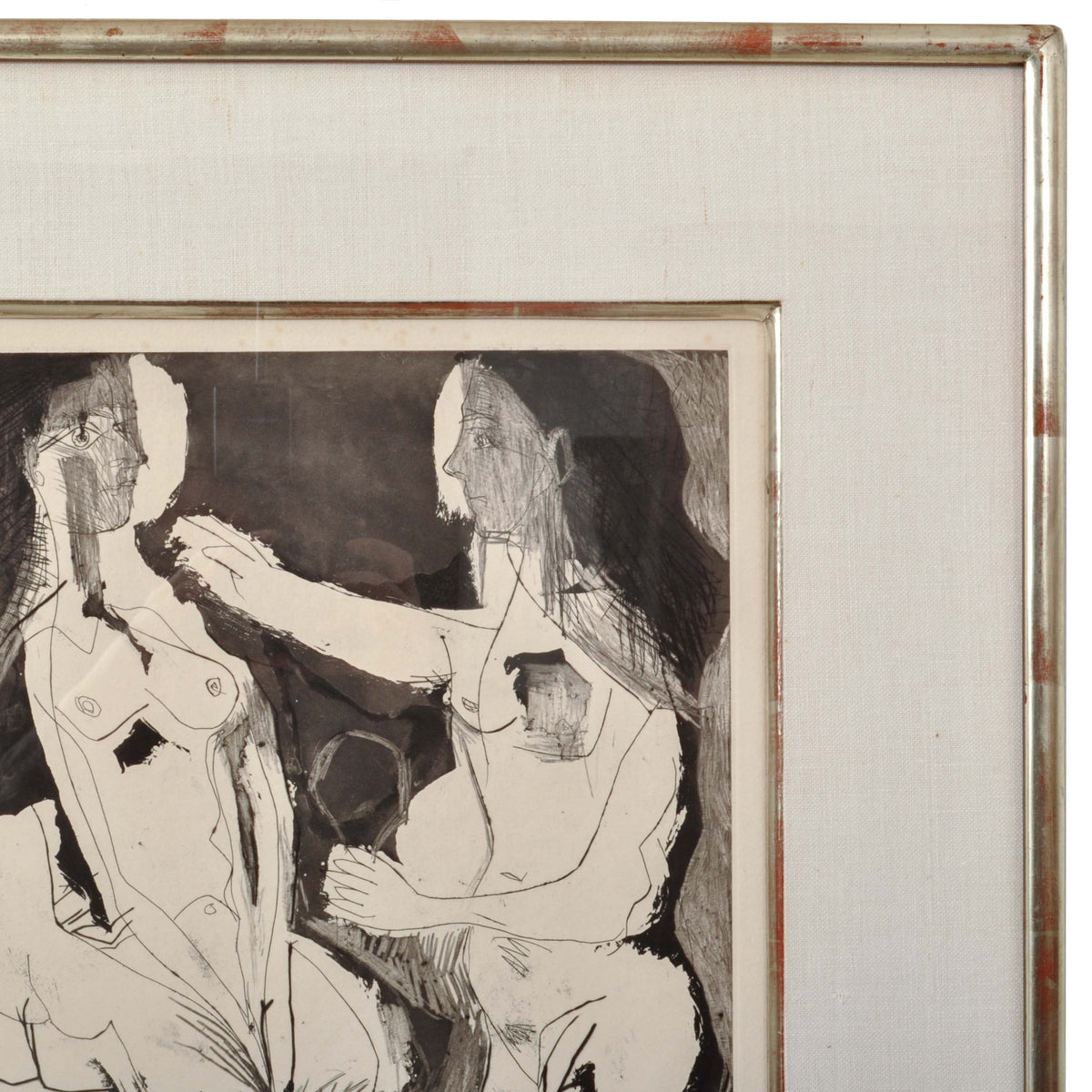 Pablo Picasso Aquatint Femmes nues au Miroir Sable Mouvant Signed Numbered 1965