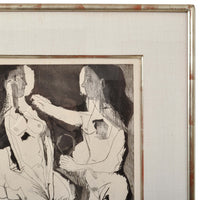 Pablo Picasso Aquatint Femmes nues au Miroir Sable Mouvant Signed Numbered 1965