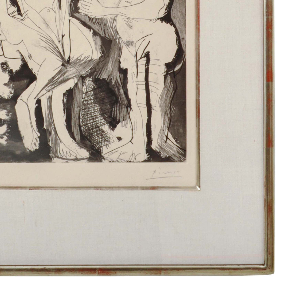 Pablo Picasso Aquatint Femmes nues au Miroir Sable Mouvant Signed Numbered 1965