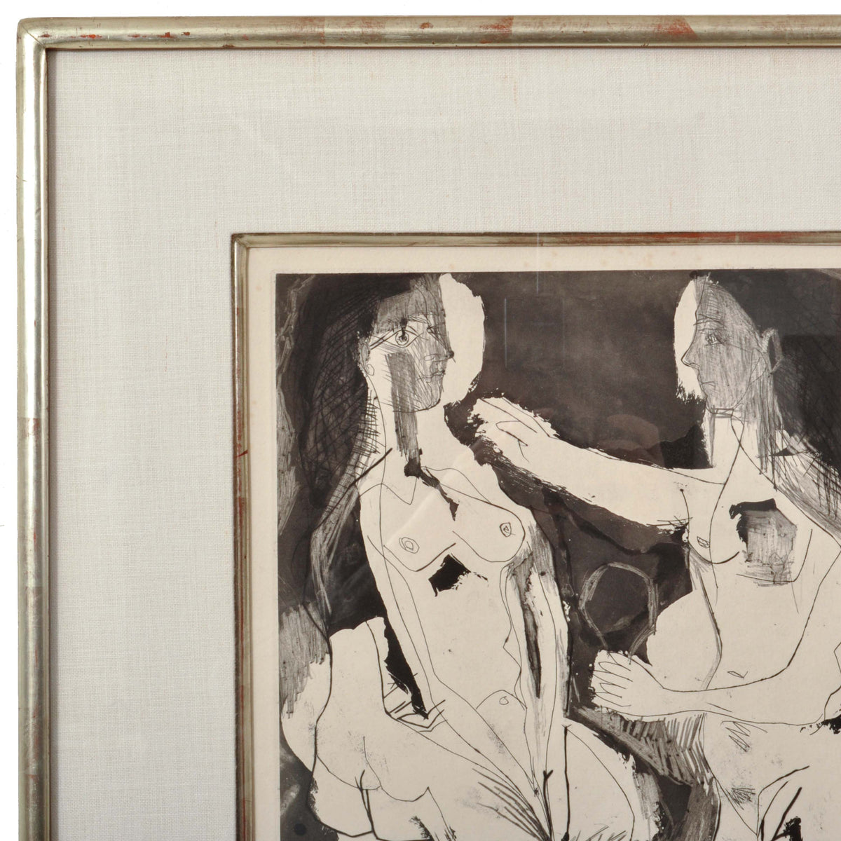 Pablo Picasso Aquatint Femmes nues au Miroir Sable Mouvant Signed Numbered 1965