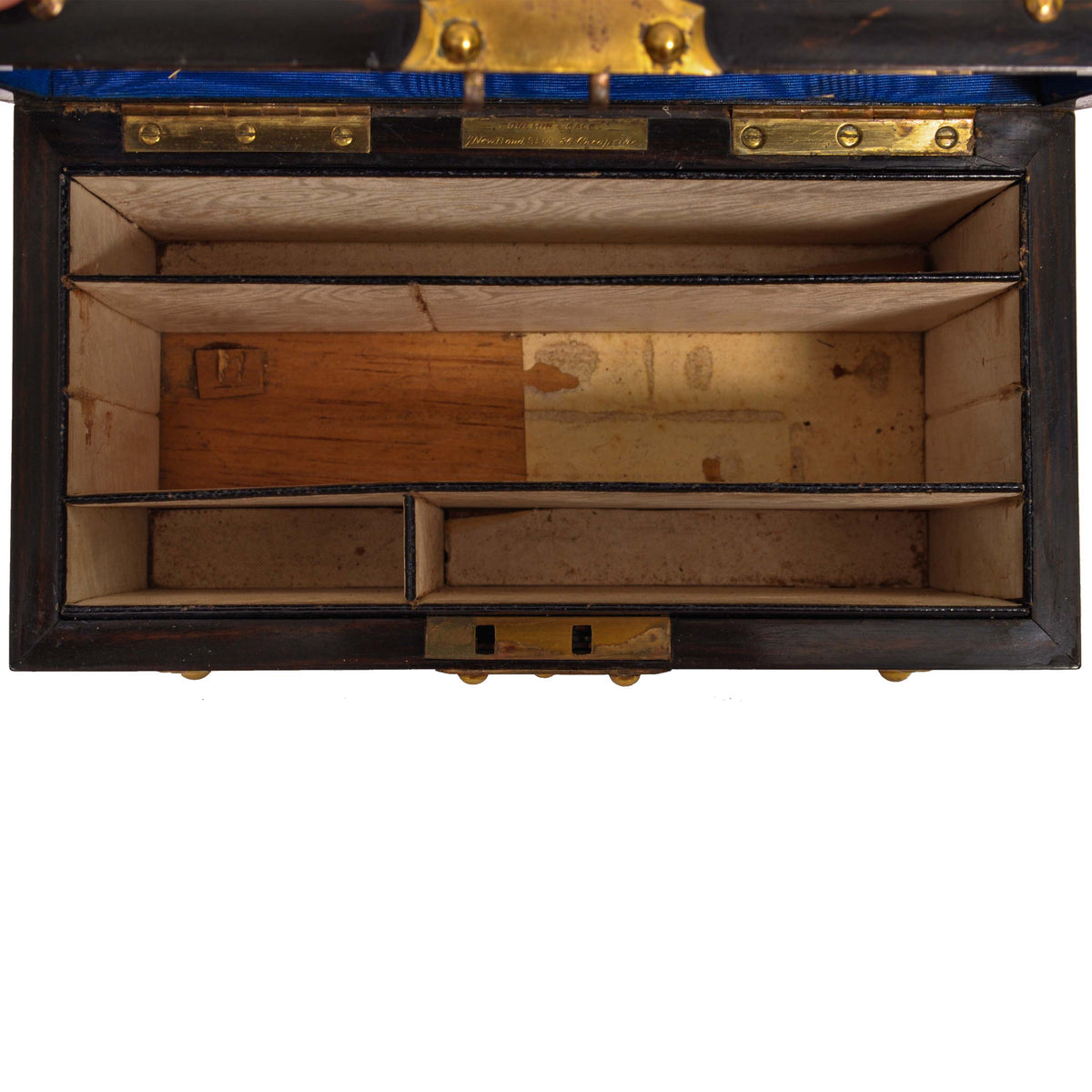 Antique Gothic Revival Coromandel Stationery Writing Box Toulmin & Gale London 1865