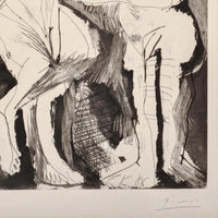 Pablo Picasso Aquatint Femmes nues au Miroir Sable Mouvant Signed Numbered 1965
