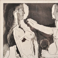 Pablo Picasso Aquatint Femmes nues au Miroir Sable Mouvant Signed Numbered 1965