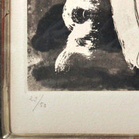 Pablo Picasso Aquatint Femmes nues au Miroir Sable Mouvant Signed Numbered 1965