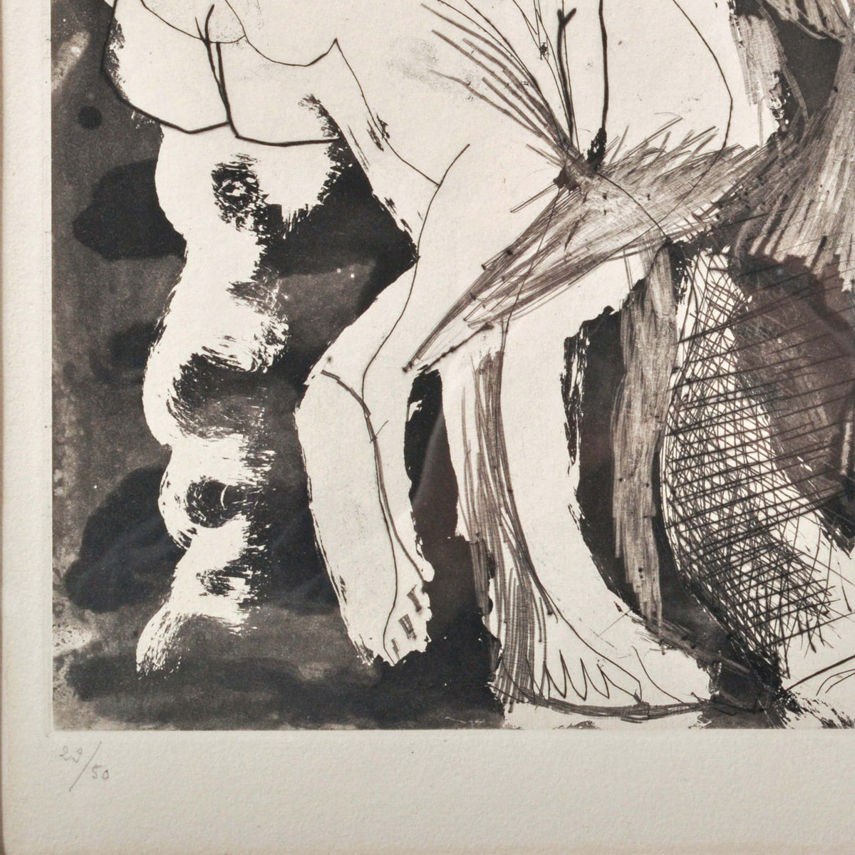 Pablo Picasso Aquatint Femmes nues au Miroir Sable Mouvant Signed Numbered 1965