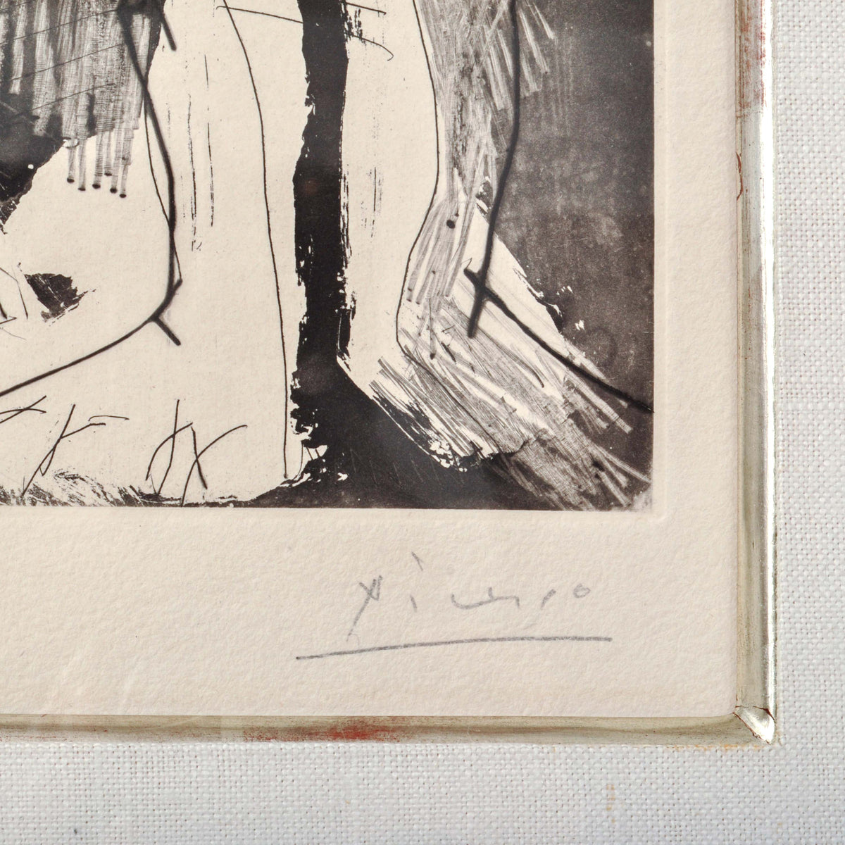 Pablo Picasso Aquatint Femmes nues au Miroir Sable Mouvant Signed Numbered 1965