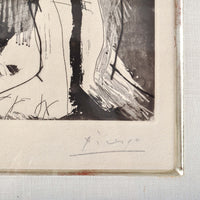 Pablo Picasso Aquatint Femmes nues au Miroir Sable Mouvant Signed Numbered 1965