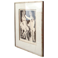 Pablo Picasso Aquatint Femmes nues au Miroir Sable Mouvant Signed Numbered 1965