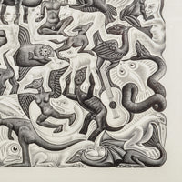 M. C. Escher Plane Filling Mosaic II Lithograph Wove Paper Signed numbered 1957