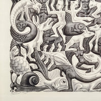 M. C. Escher Plane Filling Mosaic II Lithograph Wove Paper Signed numbered 1957