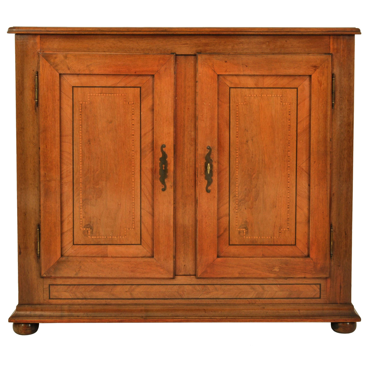 Antique French Provincial Louis XV Inlaid Cherry Side Cabinet / Buffet, circa 1820