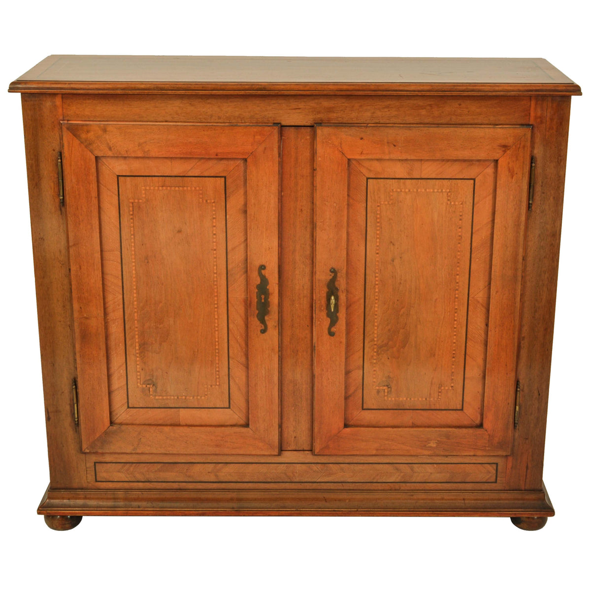 Antique French Provincial Louis XV Inlaid Cherry Side Cabinet / Buffet, circa 1820