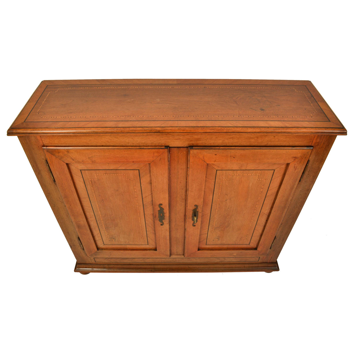 Antique French Provincial Louis XV Inlaid Cherry Side Cabinet / Buffet, circa 1820