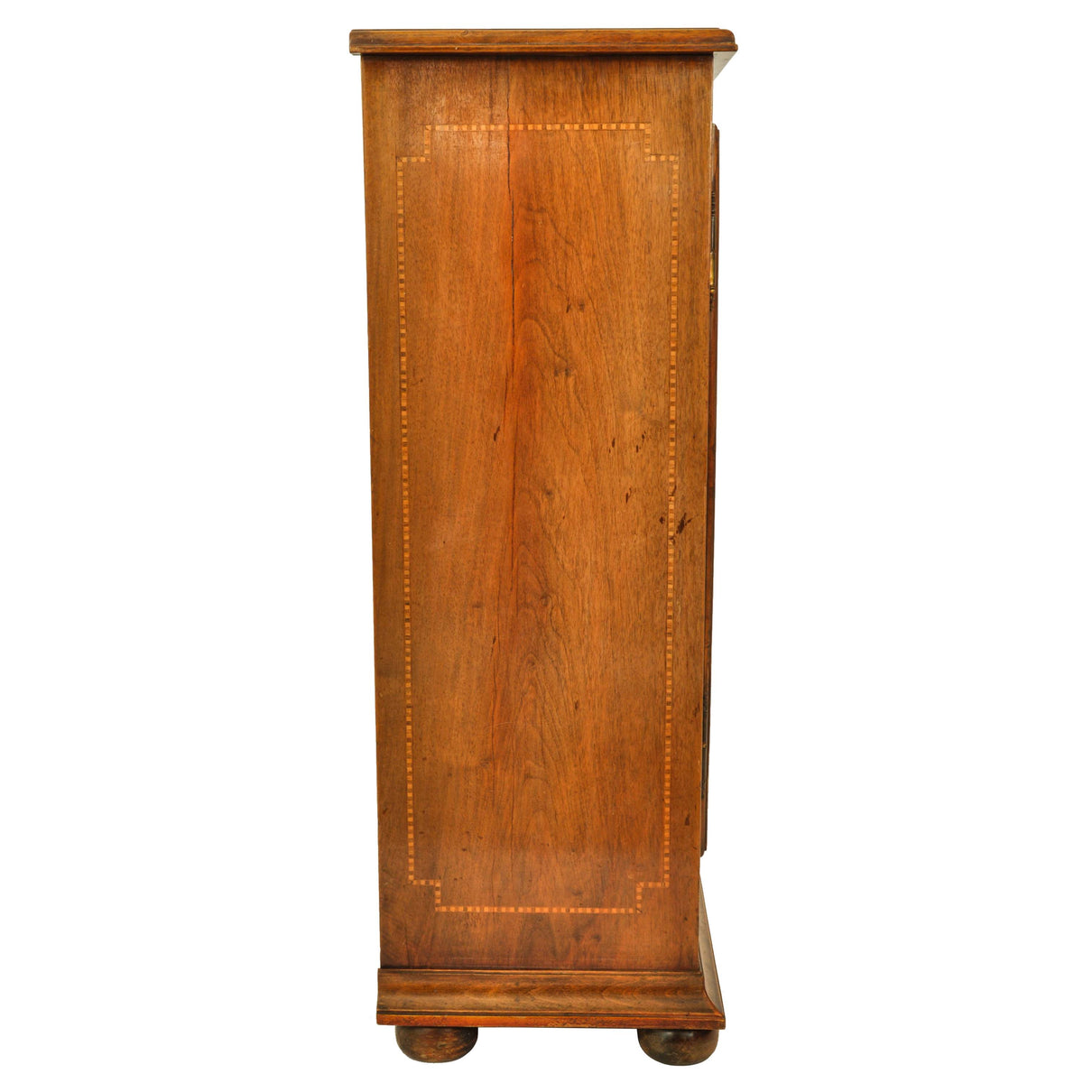 Antique French Provincial Louis XV Inlaid Cherry Side Cabinet / Buffet, circa 1820