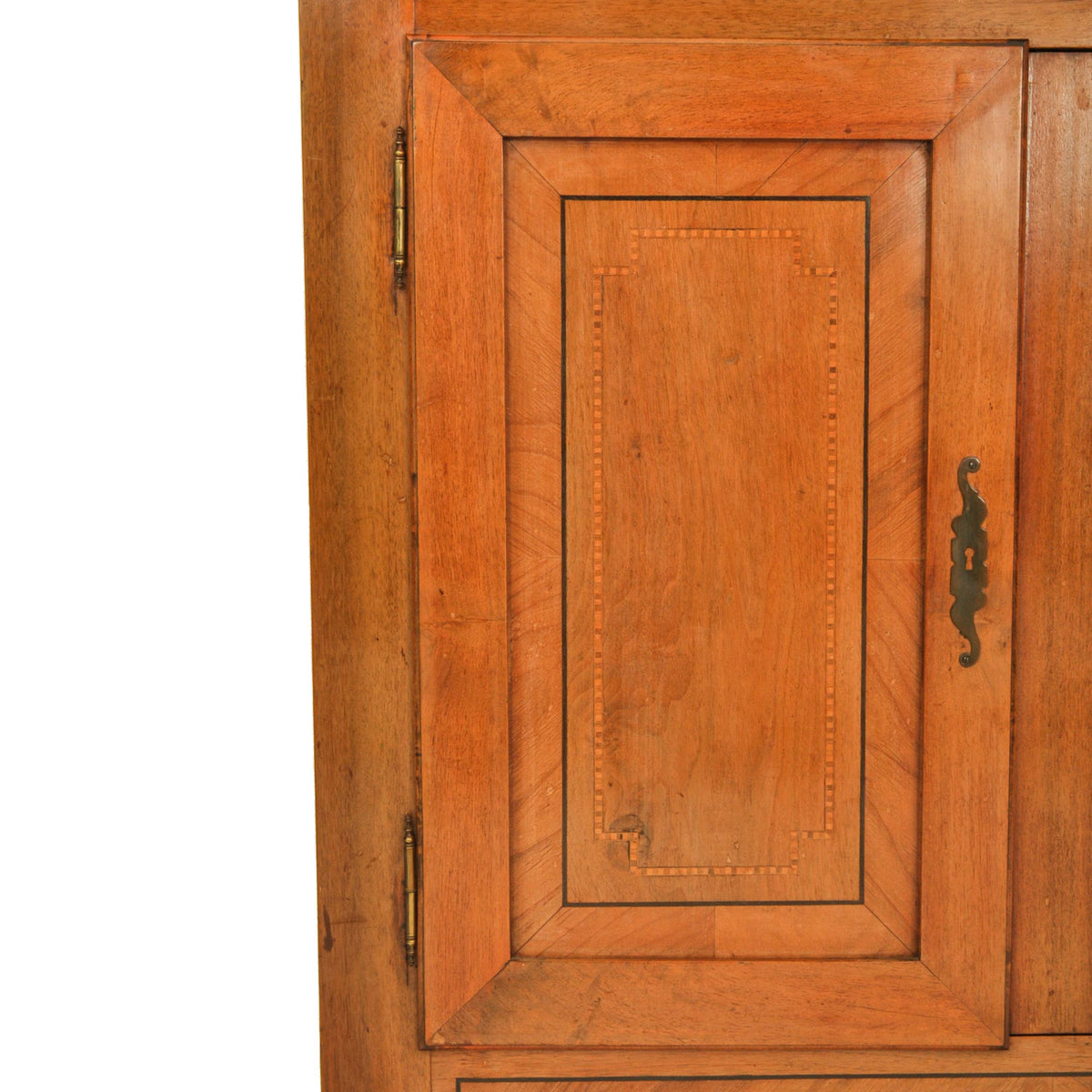 Antique French Provincial Louis XV Inlaid Cherry Side Cabinet / Buffet, circa 1820