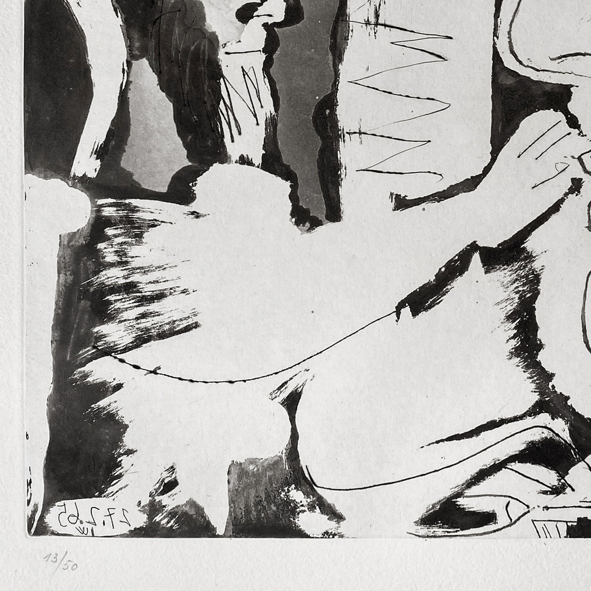 Pablo Picasso Aquatint Sculpteur et Sculpture Sable Mouvant Signed Numbered 1965