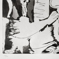 Pablo Picasso Aquatint Sculpteur et Sculpture Sable Mouvant Signed Numbered 1965