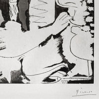 Pablo Picasso Aquatint Sculpteur et Sculpture Sable Mouvant Signed Numbered 1965