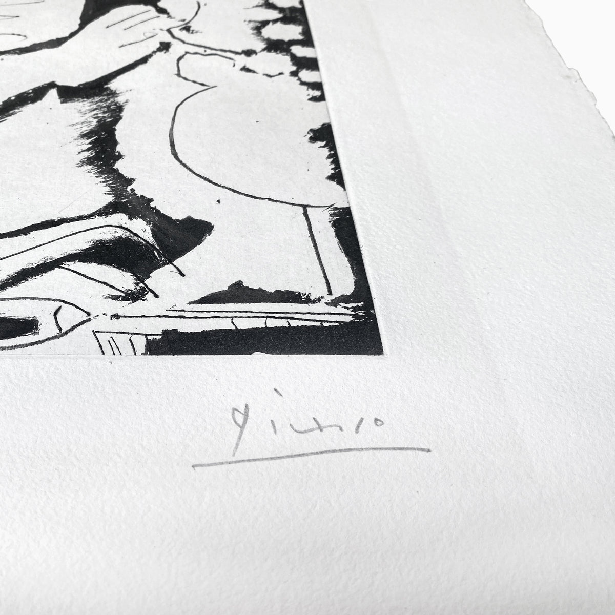Pablo Picasso Aquatint Sculpteur et Sculpture Sable Mouvant Signed Numbered 1965