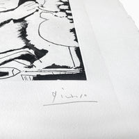 Pablo Picasso Aquatint Sculpteur et Sculpture Sable Mouvant Signed Numbered 1965