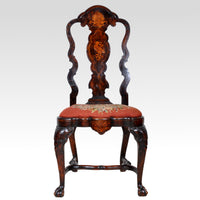 Dutch Queen Anne Style Marquetry Chair, Circa 1720