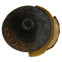 Antique 18th Century Imperial Qing Dynasty Parcel Gilt Iron Chinese Helmet, circa 1750