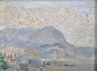 Impressionist Original Oil Painting Landscape of Hong Kong circa 1950s, Chinese Hu Shanyu (1909-1993)