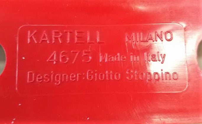 Mid-Century Modern Italian Magazine Rack Designed by Giotto Stoppino for Kartell, 1972