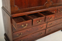 Antique Georgian Mahogany Linen Press, Circa 1800