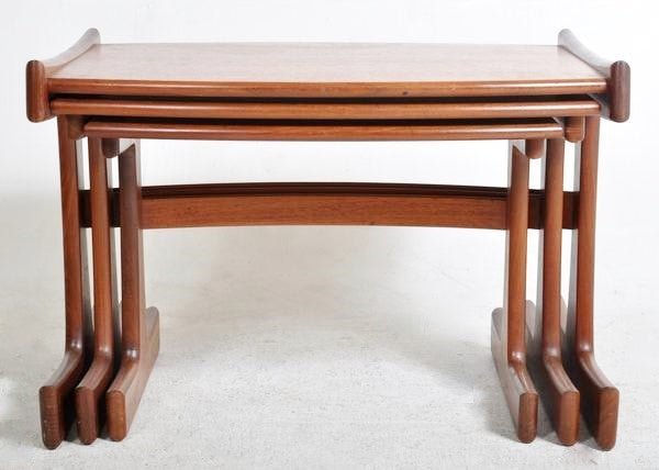 Nest of Whale Tail Tables in Teak by G Plan (Set of 3)