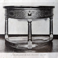 Antique 17th Century James I Jacobean Carved Oak Demi-lune Credence Table, circa 1620
