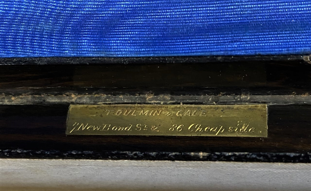 Antique Gothic Revival Coromandel Stationery Writing Box Toulmin & Gale London 1865