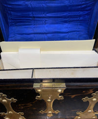 Antique Gothic Revival Coromandel Stationery Writing Box Toulmin & Gale London 1865