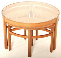 Mid-Century Modern Danish Teak Nesting Coffee Tables, 1960s