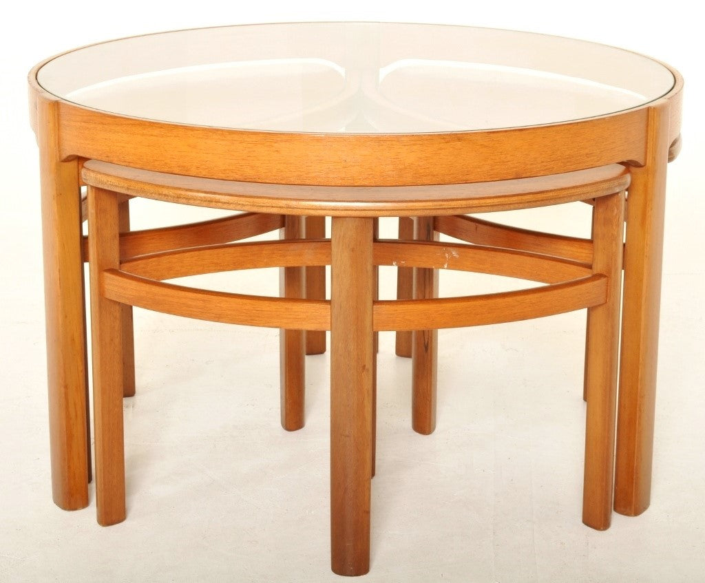 Mid-Century Modern Danish Teak Nesting Coffee Tables, 1960s