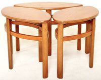 Mid-Century Modern Danish Teak Nesting Coffee Tables, 1960s