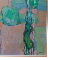 Large American NW Abstract Expressionist painting Circus "Wire Performance" by Fredrick Heidel, 1993