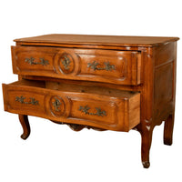 Antique 18th Century Louis XV French Provincial Rococo Cherry Commode Chest 1750