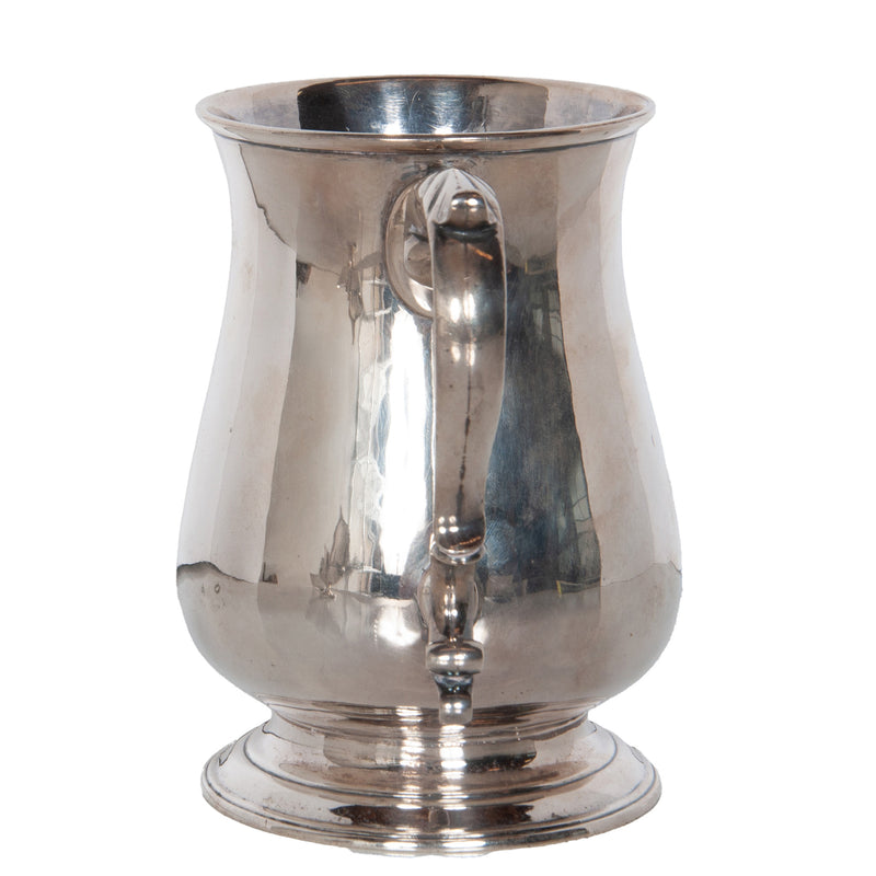 Antique Georgian Sterling Silver Pint Beer Tankard Mug Jacob Marsh London 1770