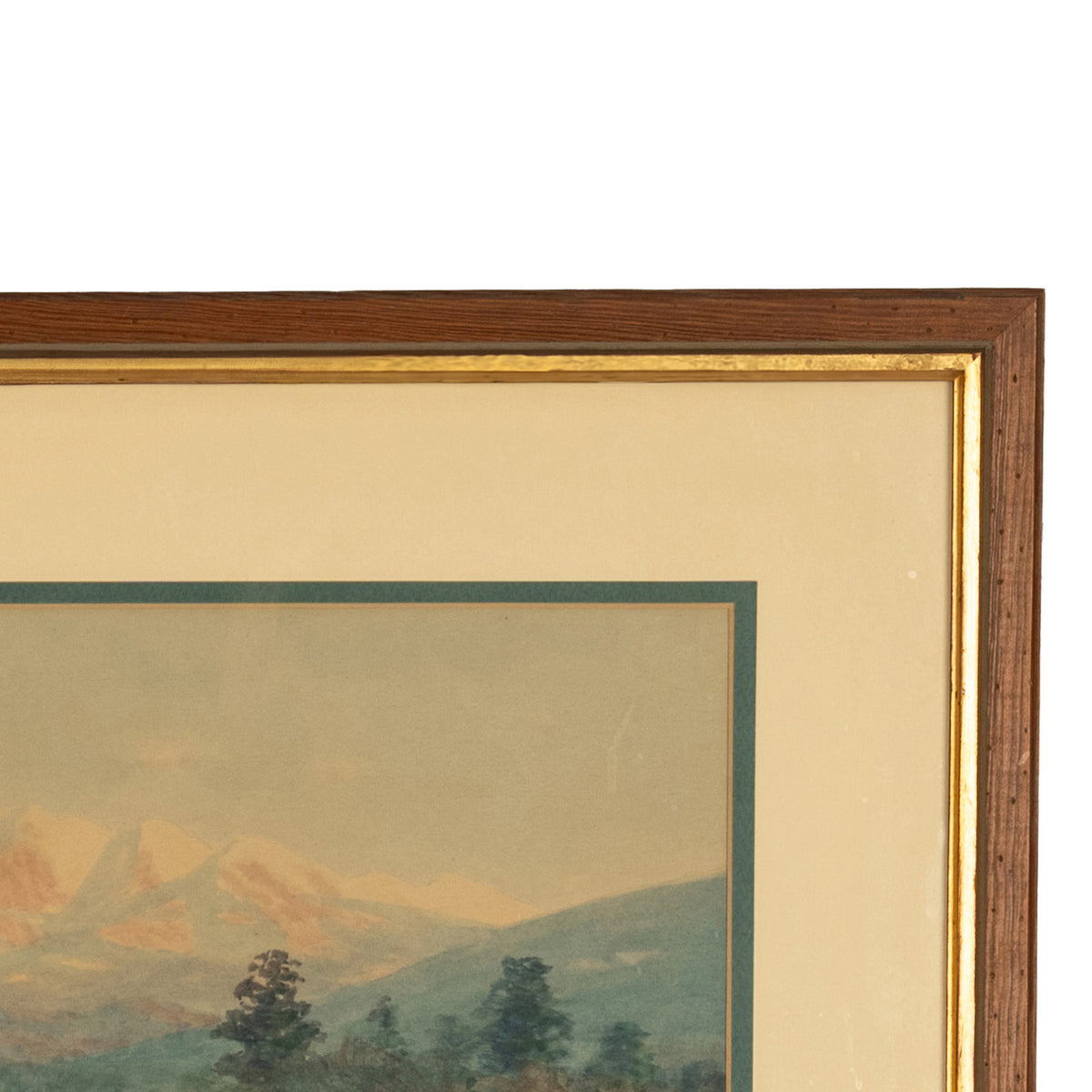 Antique Impressionist Painting "Spanish Peaks" Colorado Mountain Landscape by Charles Partridge Adams 1900