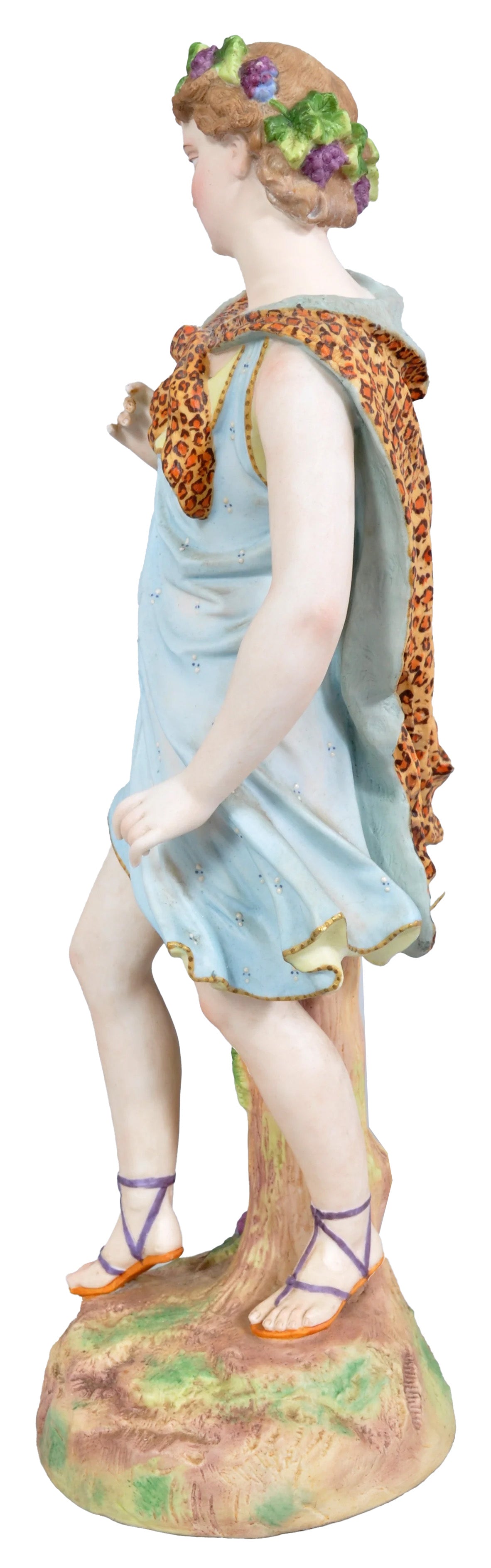 Fine and Large Pair of Antique Continental Porcelain Bisque Figurines of Adam and Eve, Circa 1870