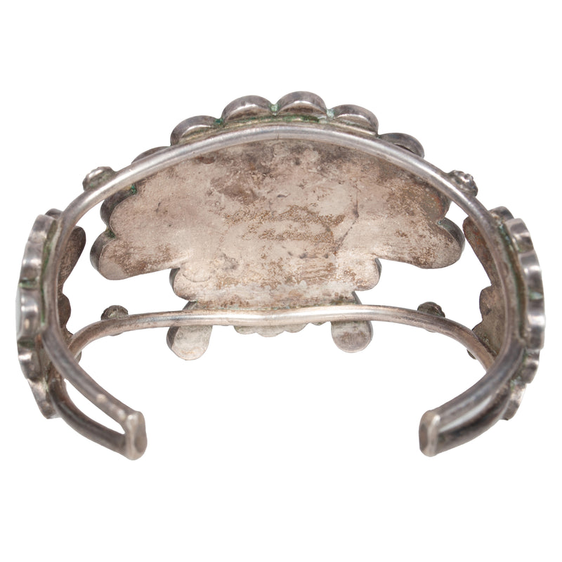 Zuni Pueblo Inlaid Silver Sunface Necklace Bracelet Ring by Burdian Eustace 1960