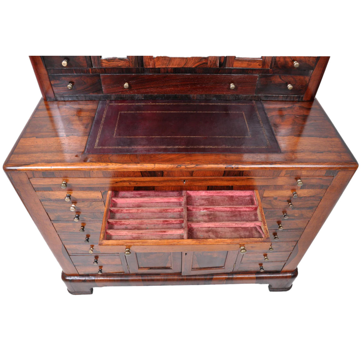 Antique American Empire Rosewood Dental / Medical Cabinet, circa 1820