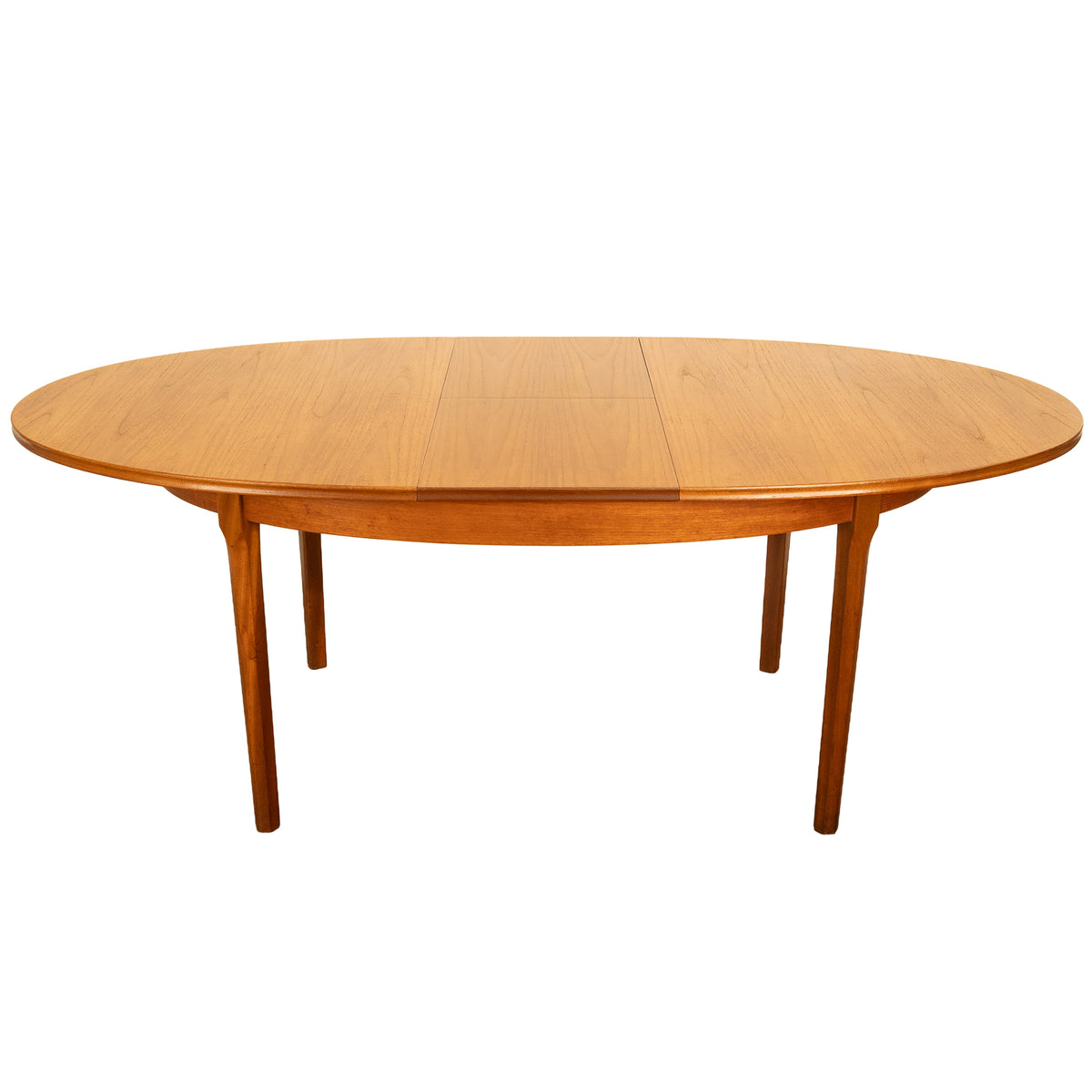 Mid Century Modern Danish Style Teak Butterfly Leaf Extending Dining Table 1960