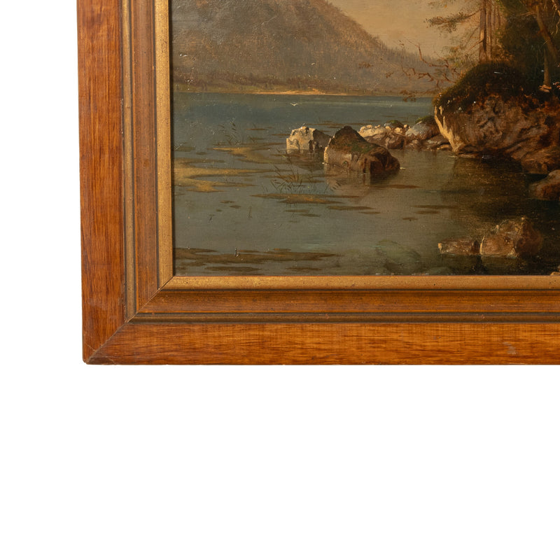 Antique Oil on Canvas Painting Jean-Michel Cels (1819–1894), Circa 1850