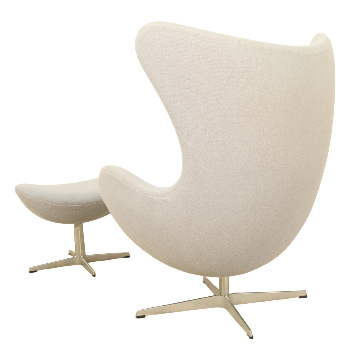 Mid Century Modern Egg Lounge Chair & Ottoman Arne Jacobsen for Fritz Hansen