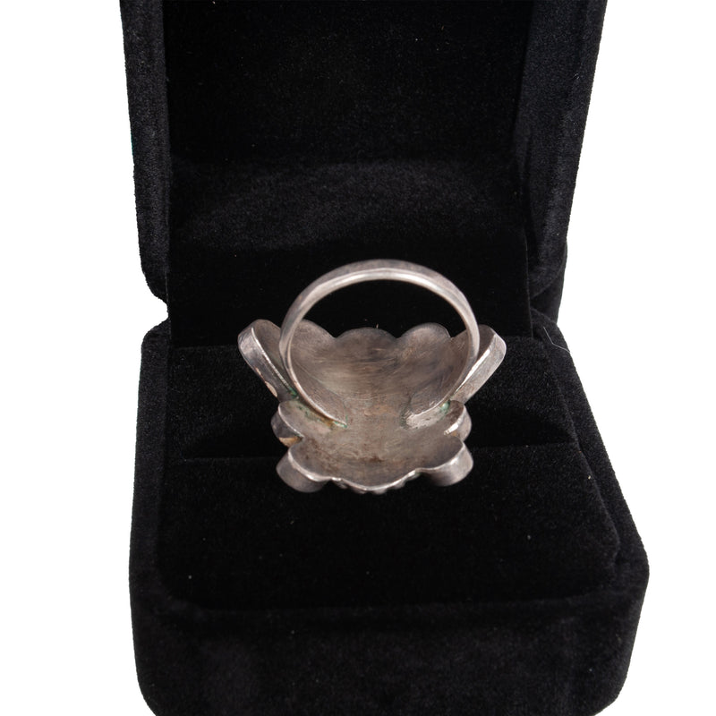 Zuni Pueblo Inlaid Silver Sunface Necklace Bracelet Ring by Burdian Eustace 1960