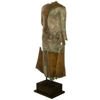 Large Ancient 16thC Thai Ayutthaya Bronze & Copper Buddha Sculpture Statue 1550