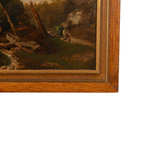 Antique Oil on Canvas Painting Jean-Michel Cels (1819–1894), Circa 1850