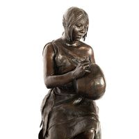 The Potter of Zia Bronze Sculpture Statue Young Native Pueblo Woman New Mexico by Glenna Goodacre